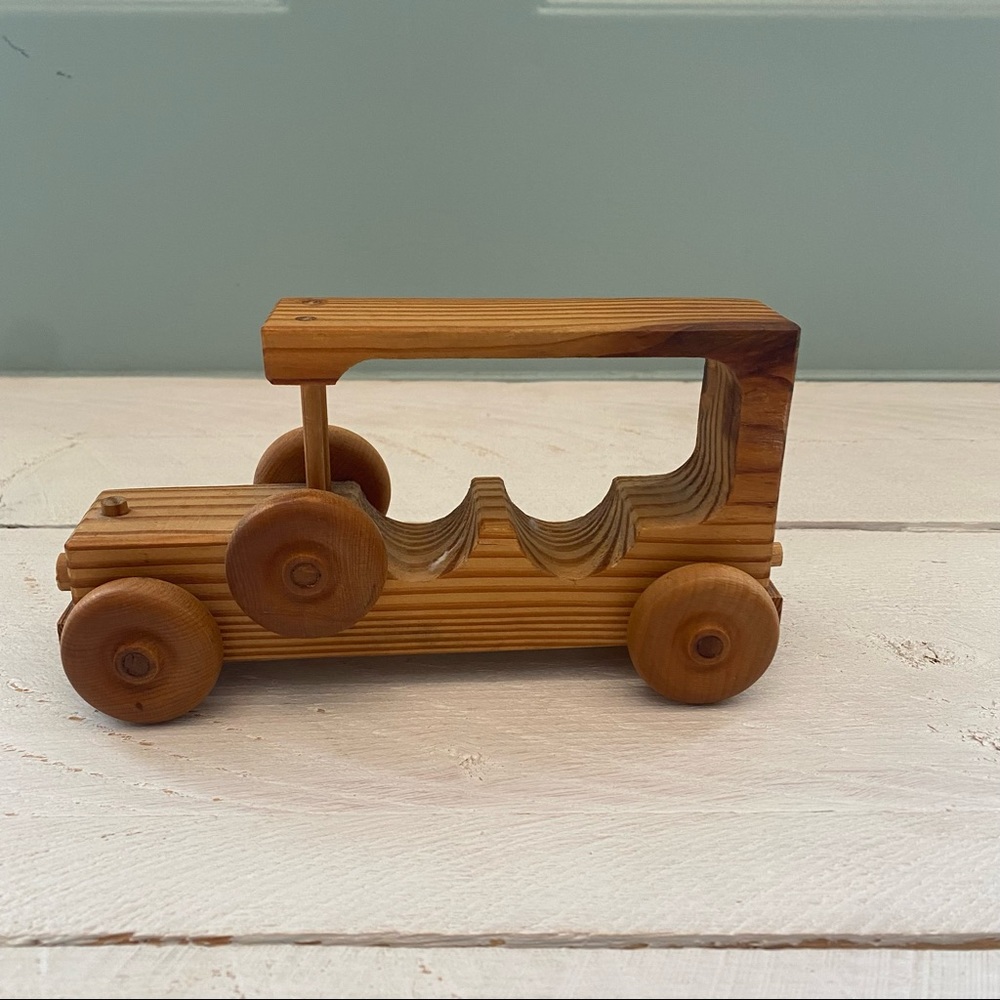 Vintage Handmade Wooden Car Toy